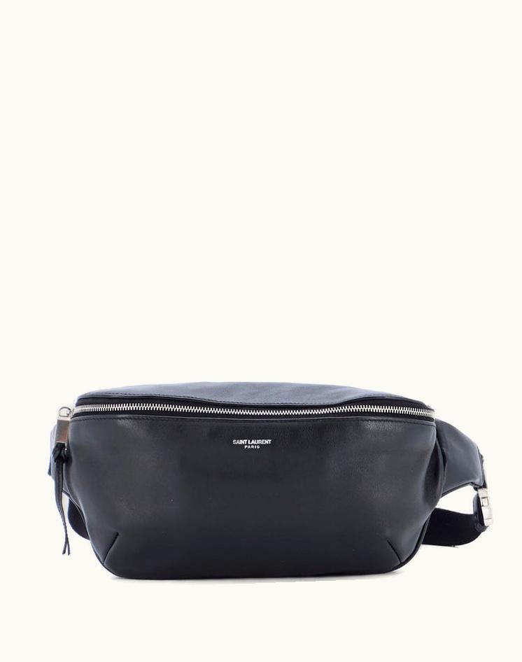 Saint Laurent Saint Laurent Marsupio Belt Bag Leather Black Aged Silver