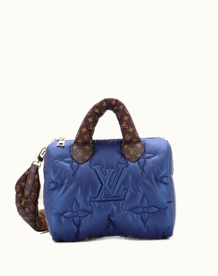 Louis Vuitton Louis Vuitton Speedy Bandouliere Bag Monogram Quilted Econyl Nylon 25 in Blue