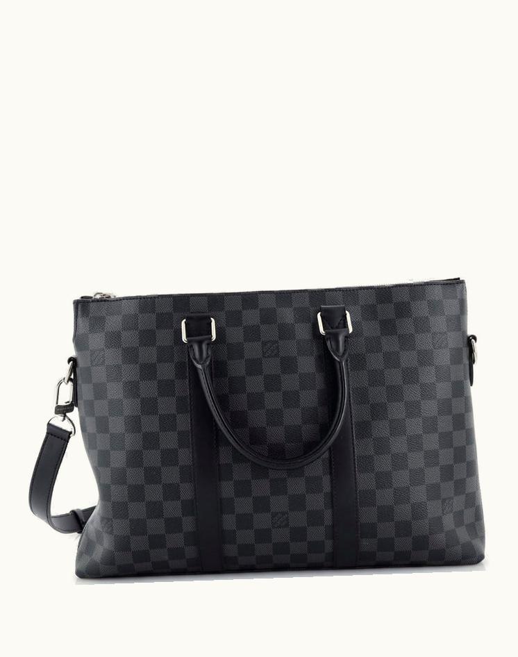 Louis Vuitton Louis Vuitton Anton Briefcase NFC Coated Canvas Black