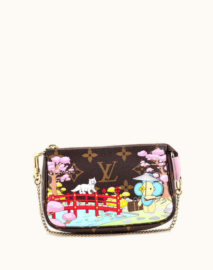 Louis Vuitton Louis Vuitton Pochette Accessoires Limited Edition Vivienne Xmas Monogram Canvas Mini Brown