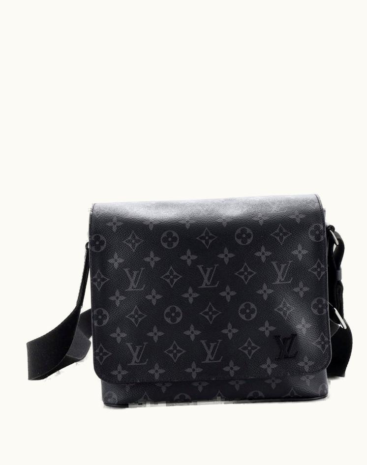 Louis Vuitton Louis Vuitton District Messenger Bag Monogram Eclipse Canvas PM in Black