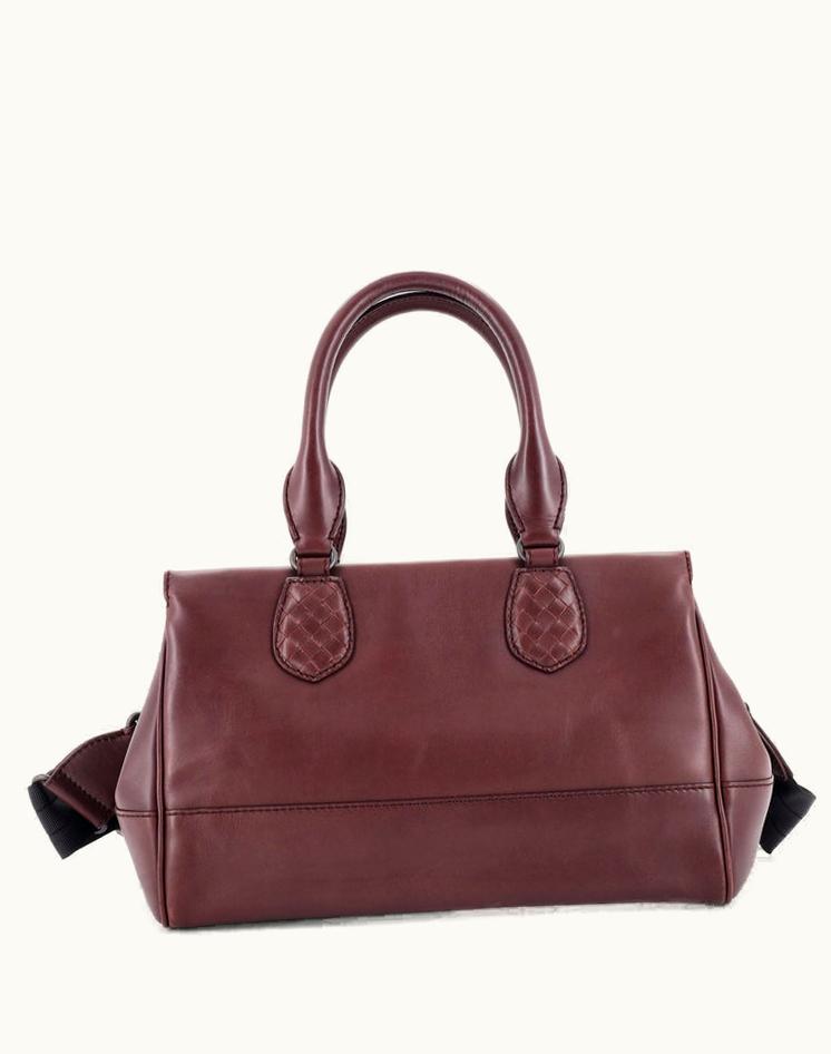 Bottega Veneta Bottega Veneta Ducale Convertible Satchel Leather With Intrecciato Detail Medium