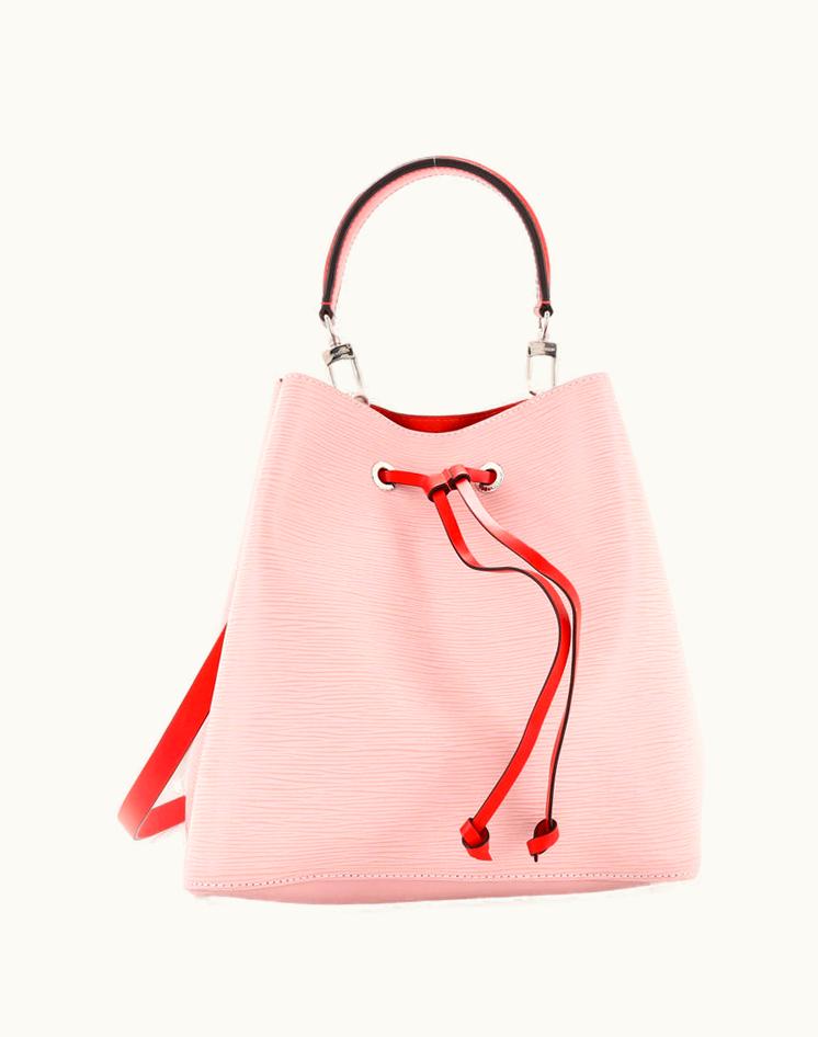 Louis Vuitton Louis Vuitton NeoNoe Handbag Epi Leather MM Pink Silver