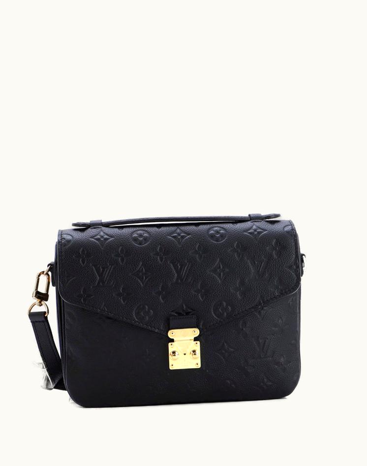 Louis Vuitton Louis Vuitton Pochette Metis Monogram Empreinte Leather Black Gold