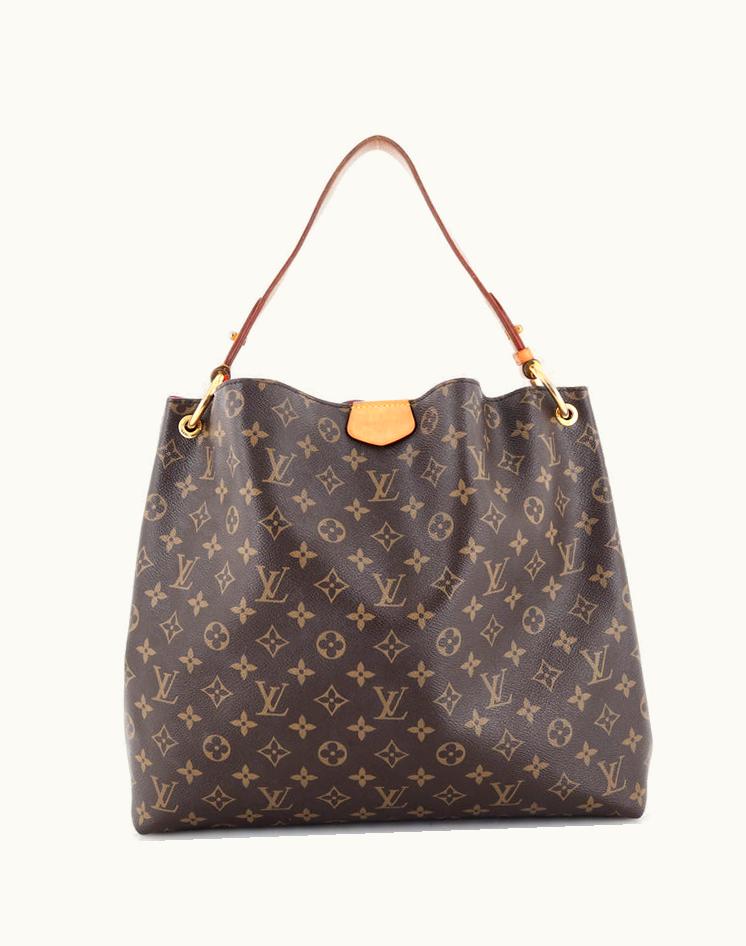 Louis Vuitton Louis Vuitton Graceful Handbag Monogram Canvas MM Brown