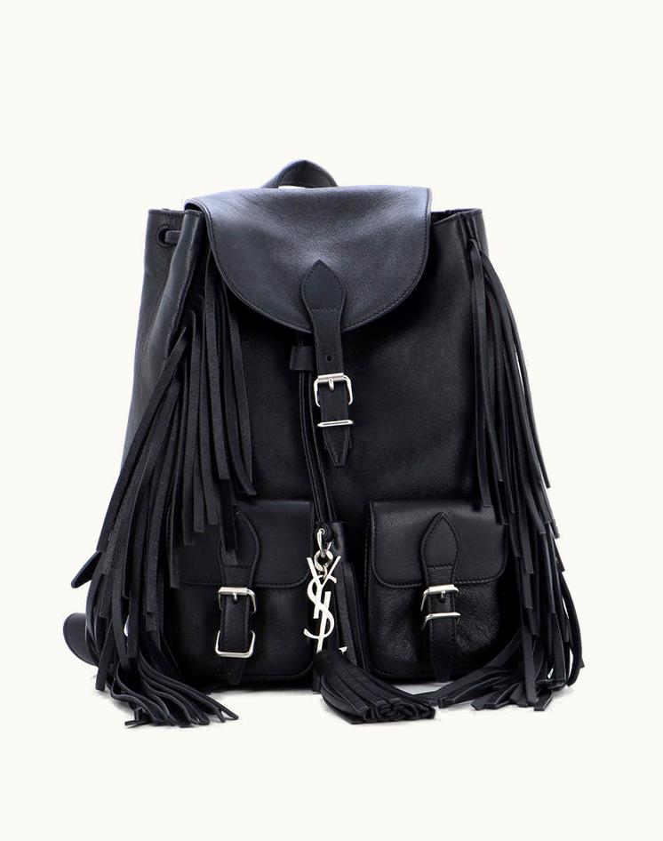 Saint Laurent Saint Laurent Festival Backpack Fringe Leather Small