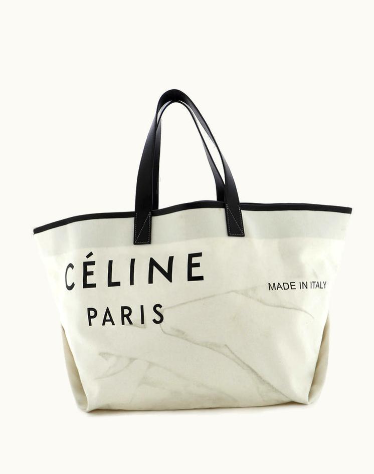 Celine Celine Made In Tote Canvas With Leather Medium