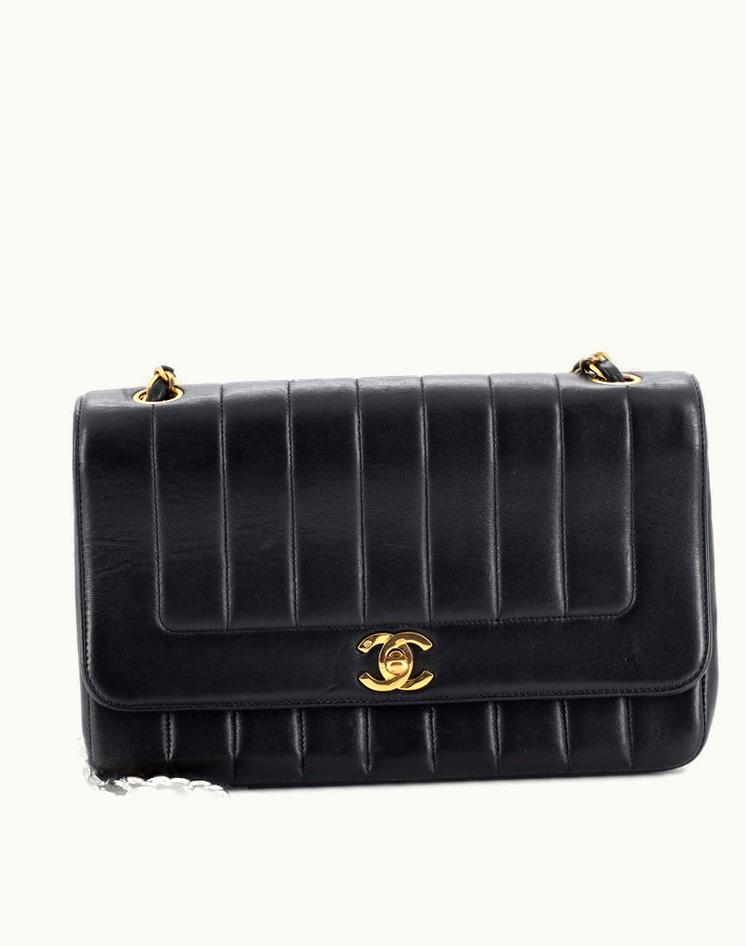 Chanel Chanel Vintage CC Chain Flap Bag Vertical Quilt Lambskin Medium