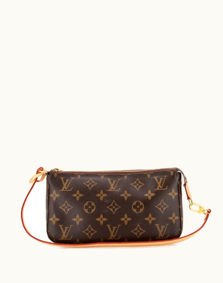 Louis Vuitton Louis Vuitton Pochette Accessoires NM Monogram Canvas Shoulder Bag Brown