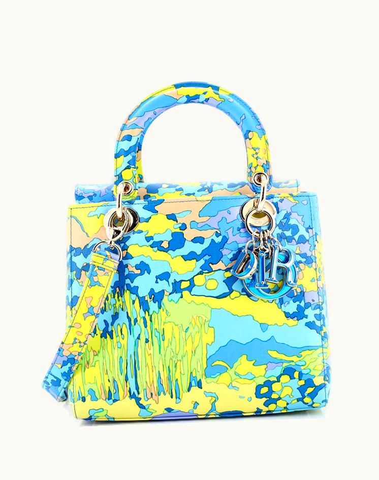 Dior Dior Lady Dior Bag Limited Edition Woods All Over Printed Leather Medium