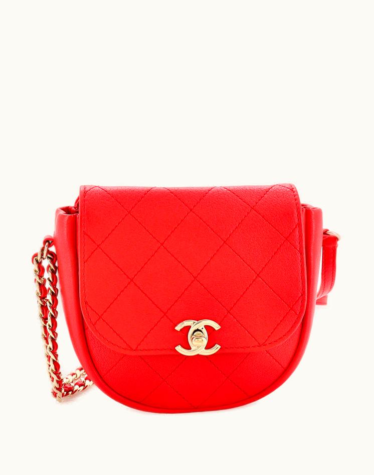 Chanel Chanel Casual Trip Messenger Bag Quilted Lambskin Mini