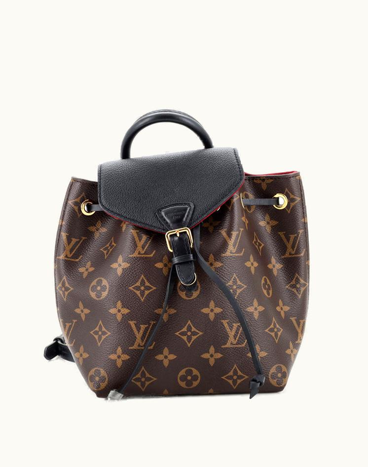 Louis Vuitton Louis Vuitton Montsouris NM Backpack Monogram Canvas With Leather BB in Black and Brown