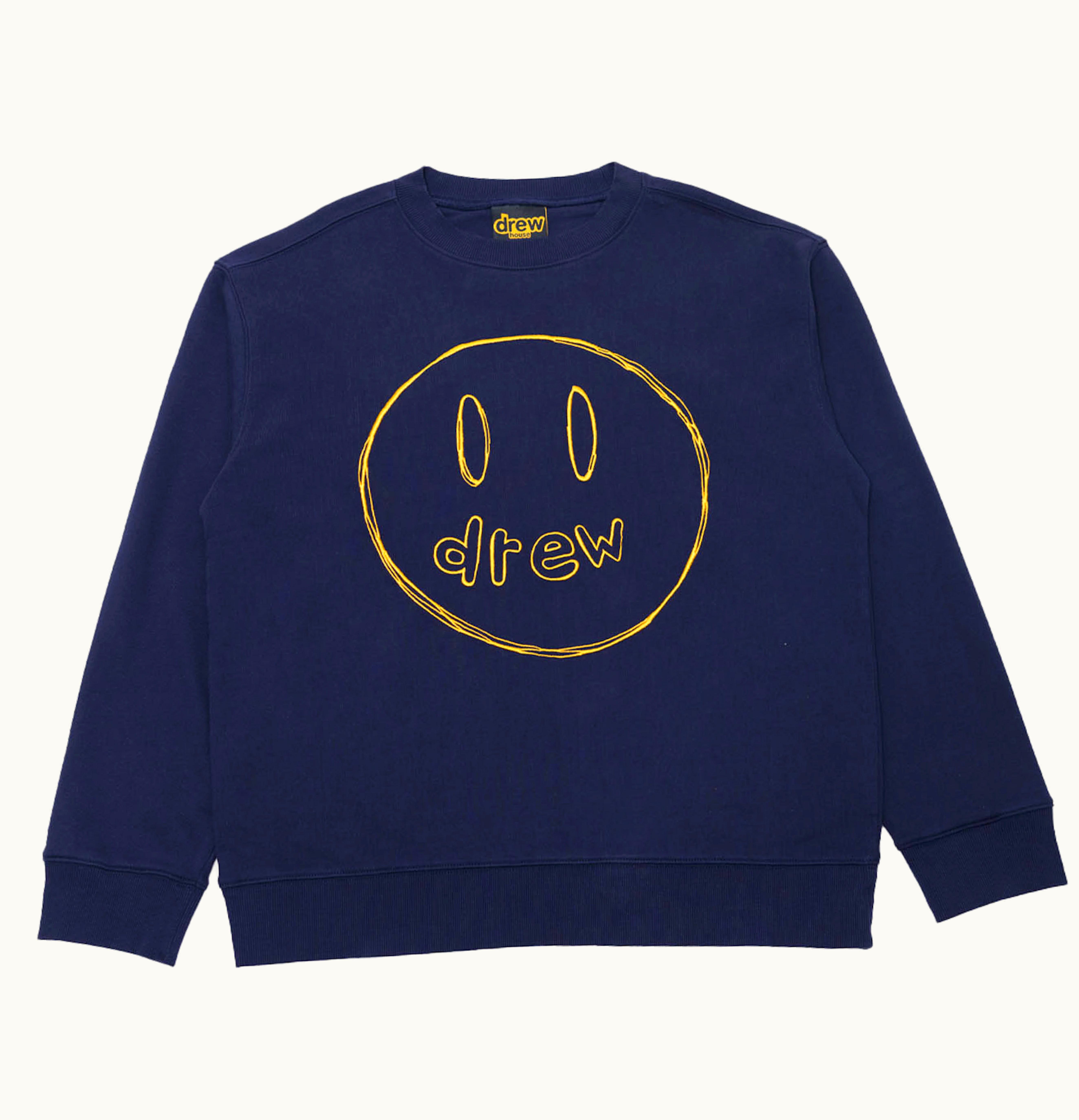 drew house drew house sketch mascot crewneck navy