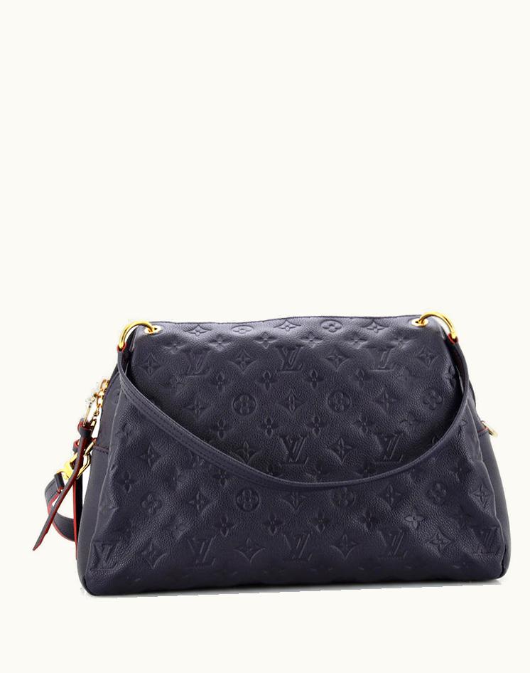 Louis Vuitton Louis Vuitton Ponthieu Handbag Monogram Empreinte Leather PM Blue