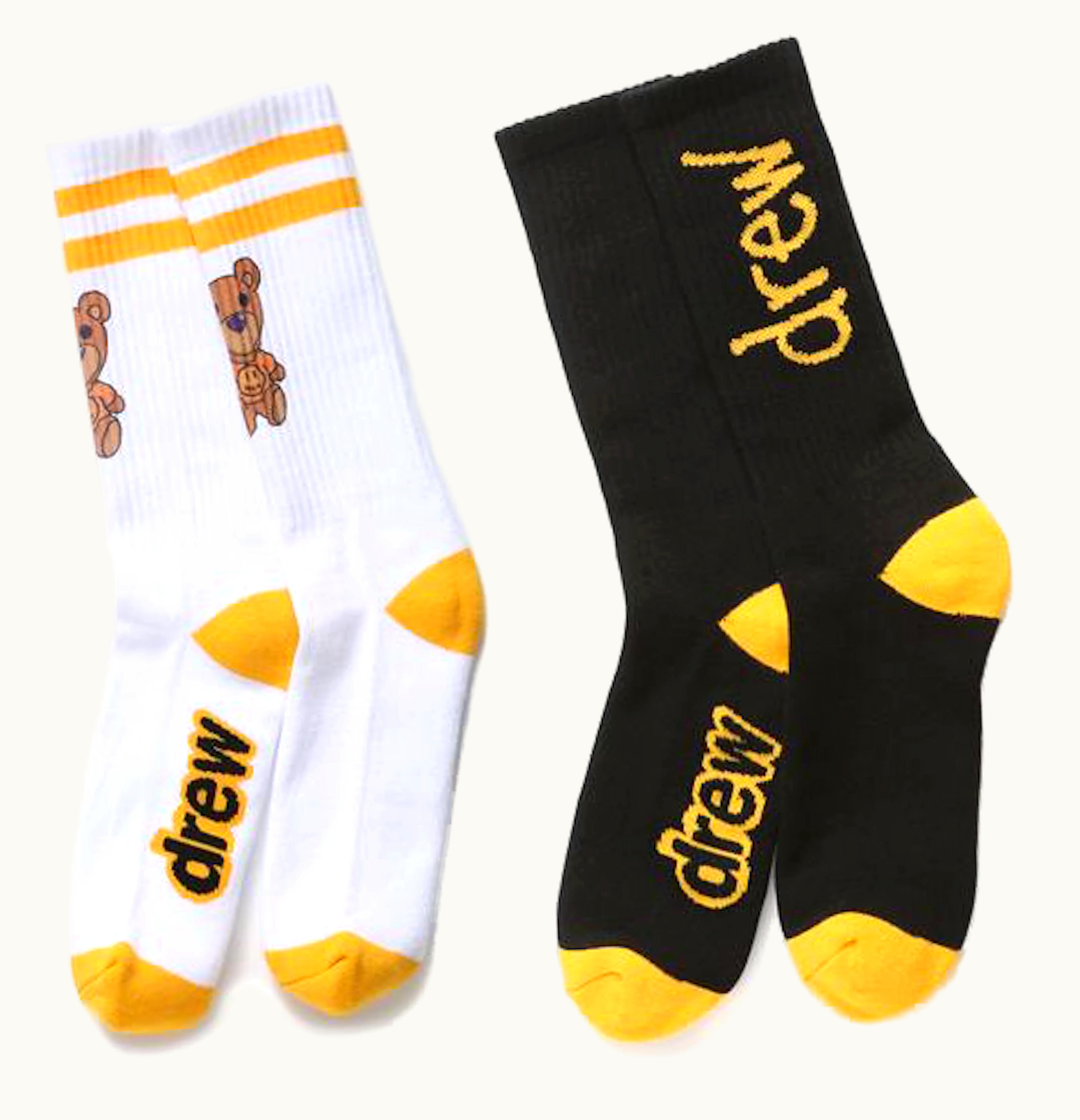 drew house drew house theodore scribble socks 2 pack multi