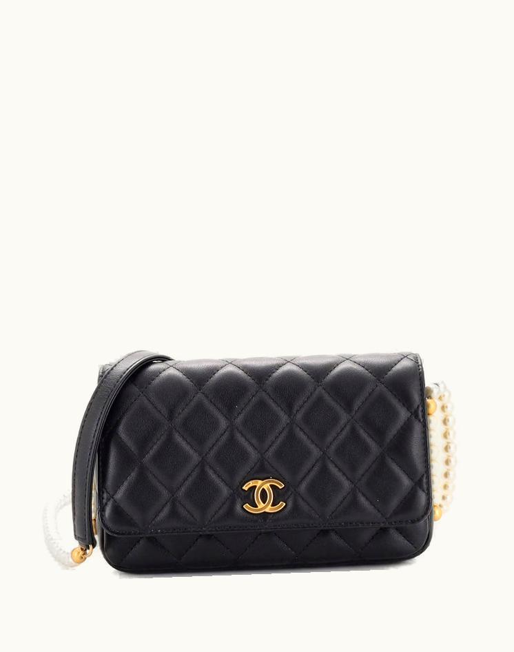 Chanel Chanel About Pearls Wallet On Chain Quilted Calfskin