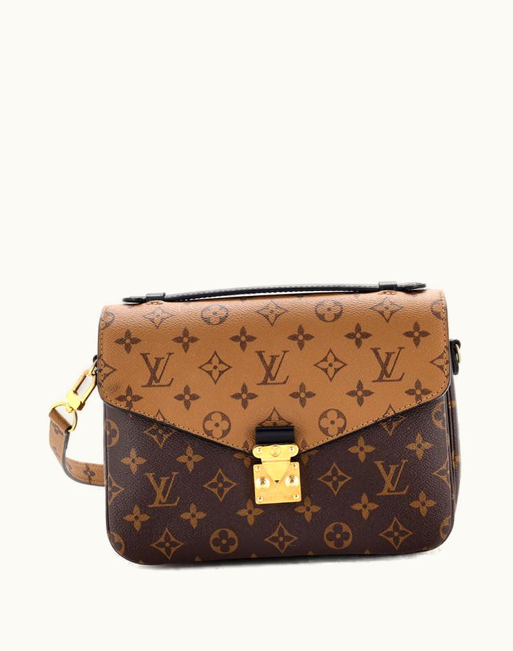 Louis Vuitton Louis Vuitton Pochette Metis Reverse Monogram Canvas Brown-Gold