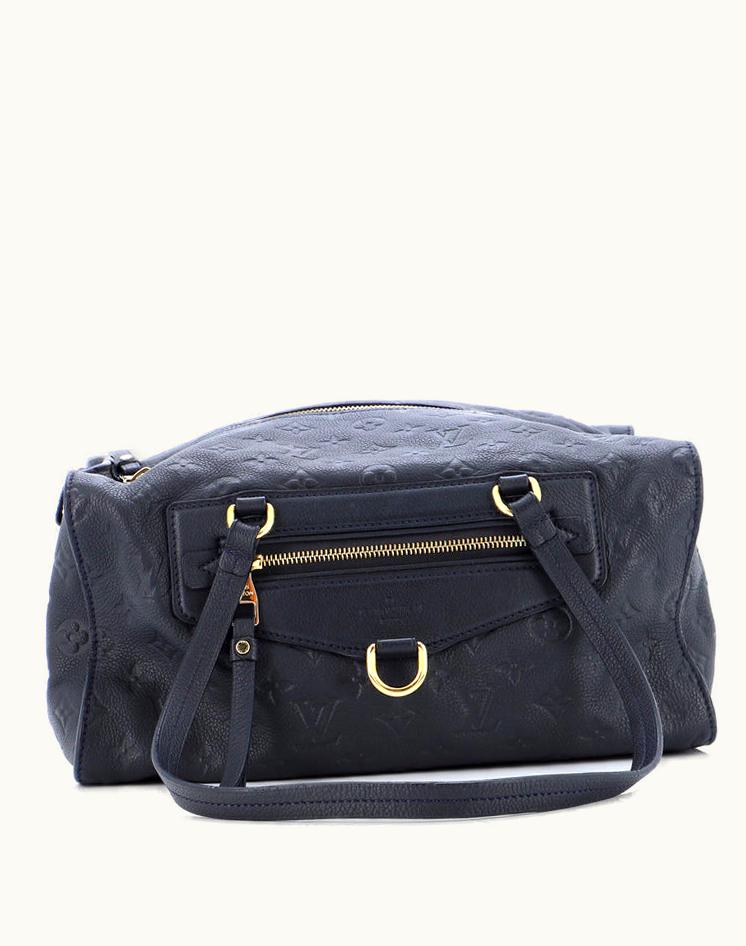 Louis Vuitton Louis Vuitton Inspiree Handbag Monogram Empreinte Leather Blue Gold
