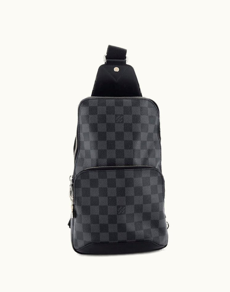 Louis Vuitton Louis Vuitton Avenue Sling Bag Damier Graphite Coated Canvas Black Silver