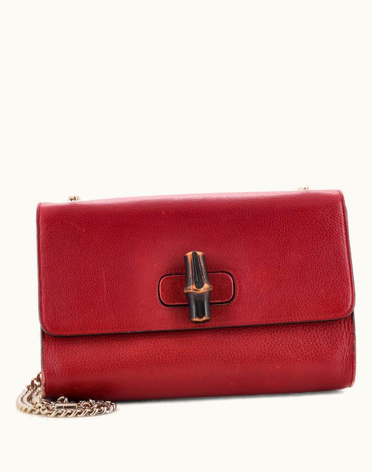 Gucci Gucci Miss Bamboo Shoulder Bag Leather Medium