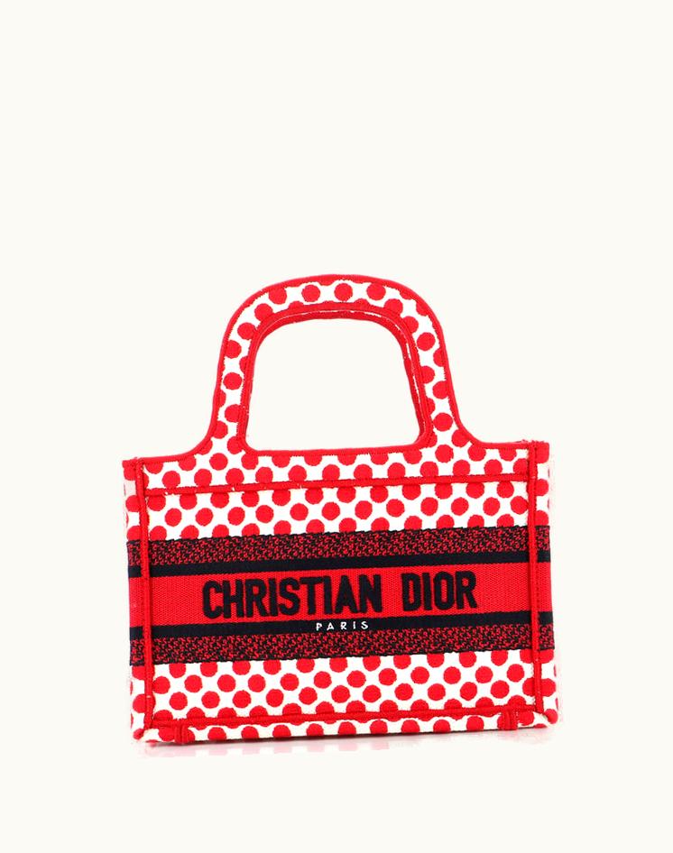 Dior Dior DiorAmour Book Tote Printed Canvas Mini Red