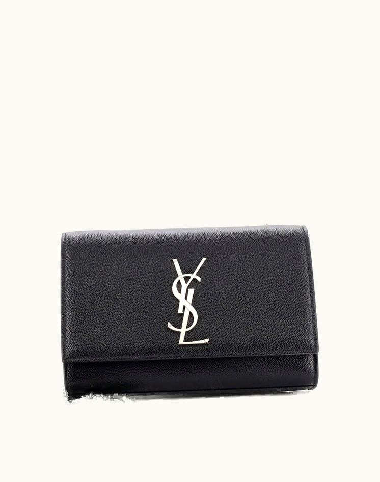 Saint Laurent Saint Laurent Classic Monogram Crossbody Bag Grainy Leather Small Black