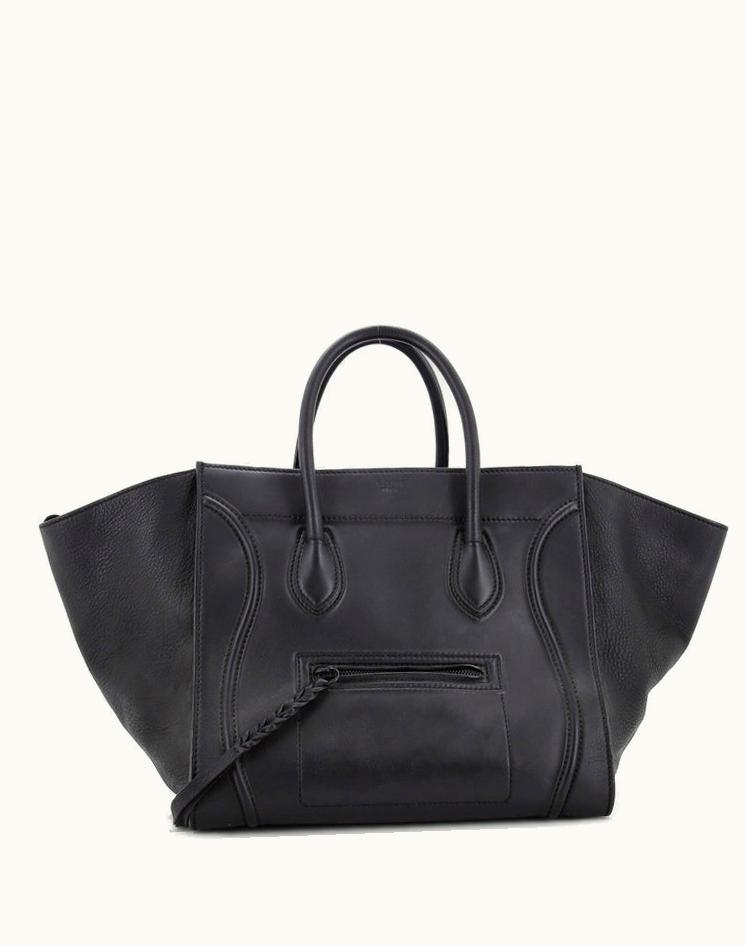 Celine Celine Phantom Bag Grainy Leather Medium in Black