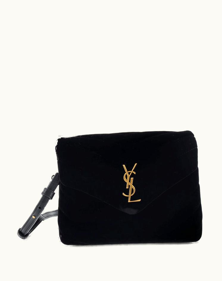 Saint Laurent Saint Laurent Loulou Shoulder Bag Matelasse Chevron Velvet Toy