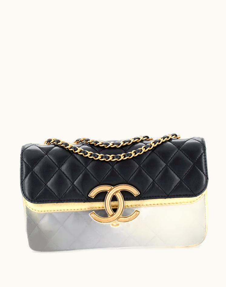 Chanel Chanel CC Chic Double Flap Bag Quilted Lambskin Small