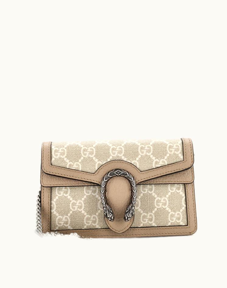 Gucci Gucci Dionysus Bag GG Coated Canvas With Leather Super Mini