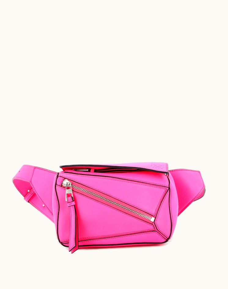 Loewe Loewe Puzzle Bumbag Leather Mini in Pink