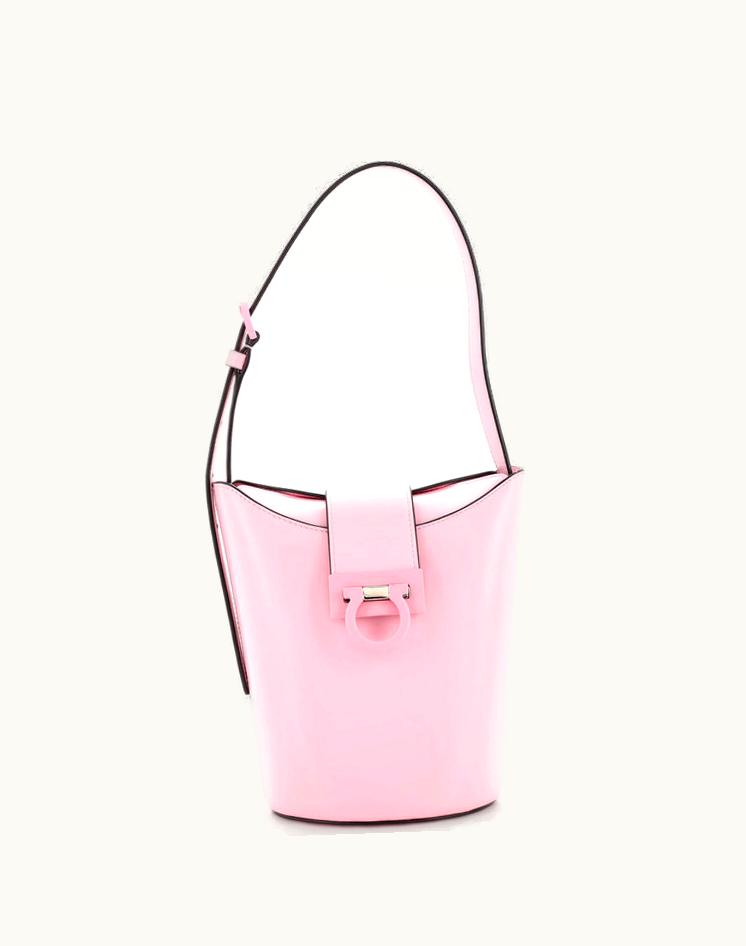 Salvatore Ferragamo Salvatore Ferragamo Trifolio Shoulder Bag Leather Small Pink