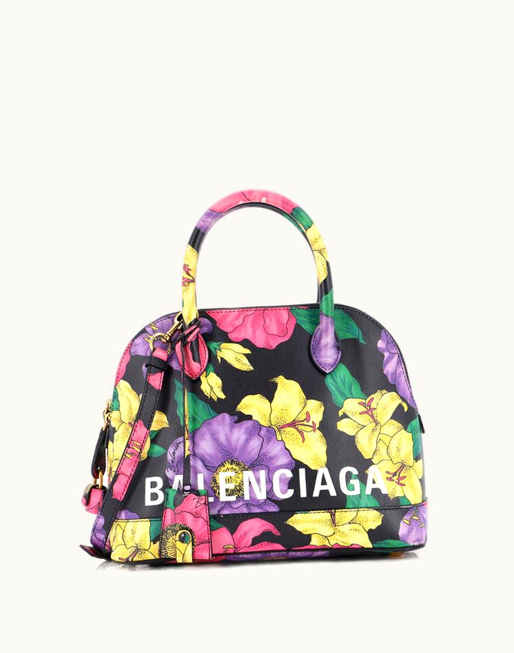Balenciaga Balenciaga Logo Ville Bag Printed Leather Small