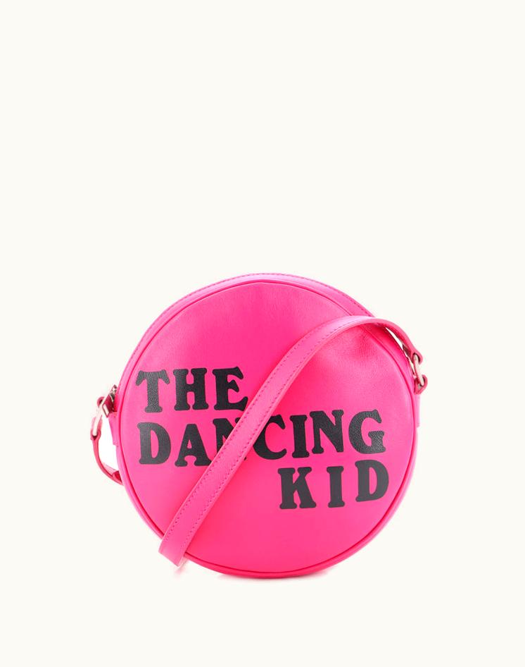 Celine Celine The Dancing Kid Round Crossbody Bag Printed Leather