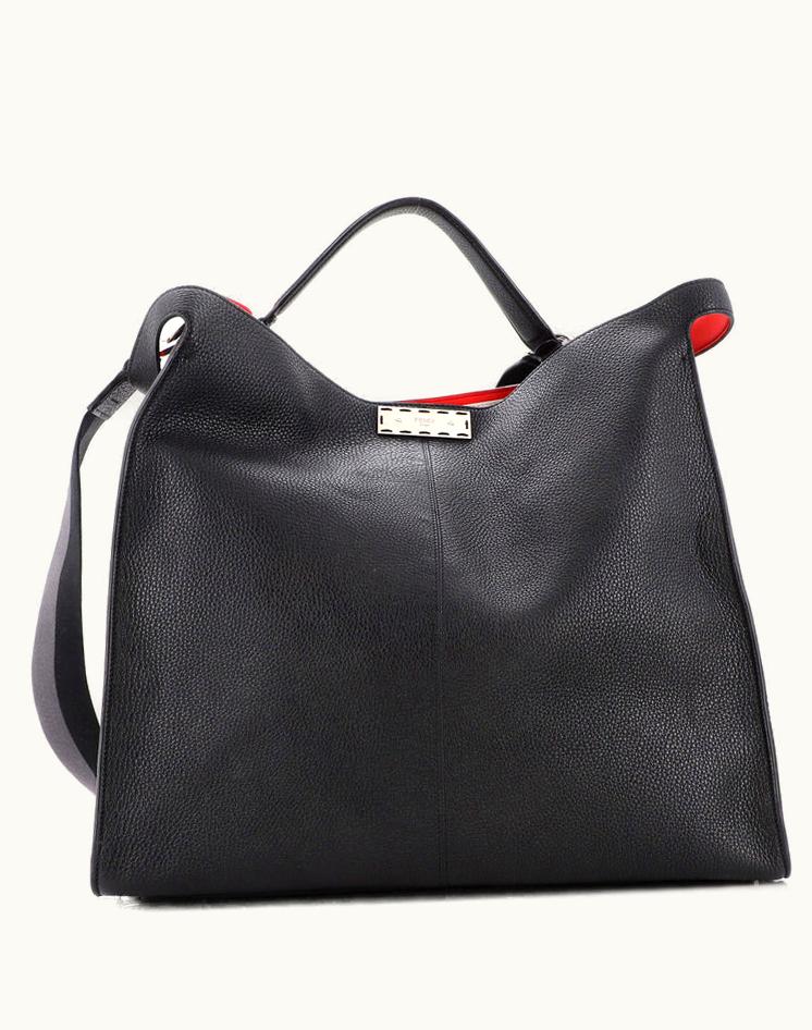 Fendi Fendi Peekaboo X-Lite Fit Bag Leather Large