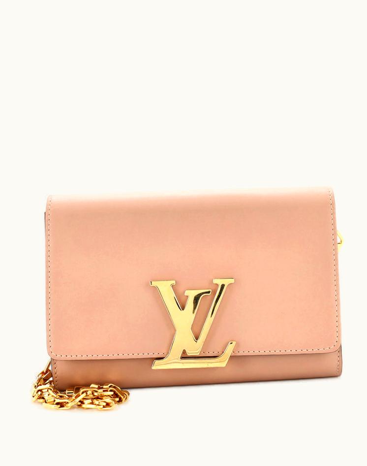 Louis Vuitton Louis Vuitton Chain Louise Clutch Leather GM