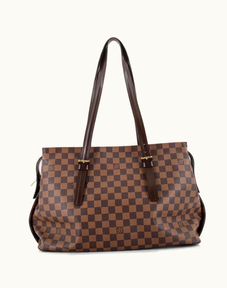 Louis Vuitton Louis Vuitton Chelsea Damier Canvas Coated Handbag Brown