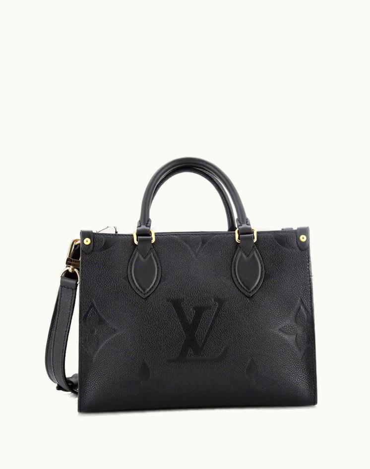 Louis Vuitton Louis Vuitton Onthego Tote Monogram Empreinte Giant PM Leather Black