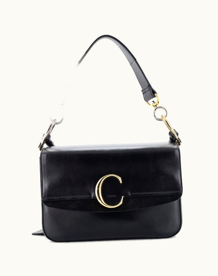 Chloe Chloe C Double Carry Bag Leather Small