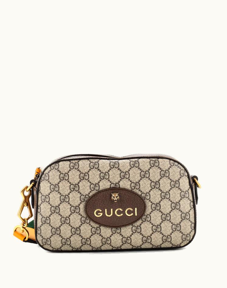 Gucci Gucci Neo Vintage Camera Messenger Bag GG Coated Canvas Brown