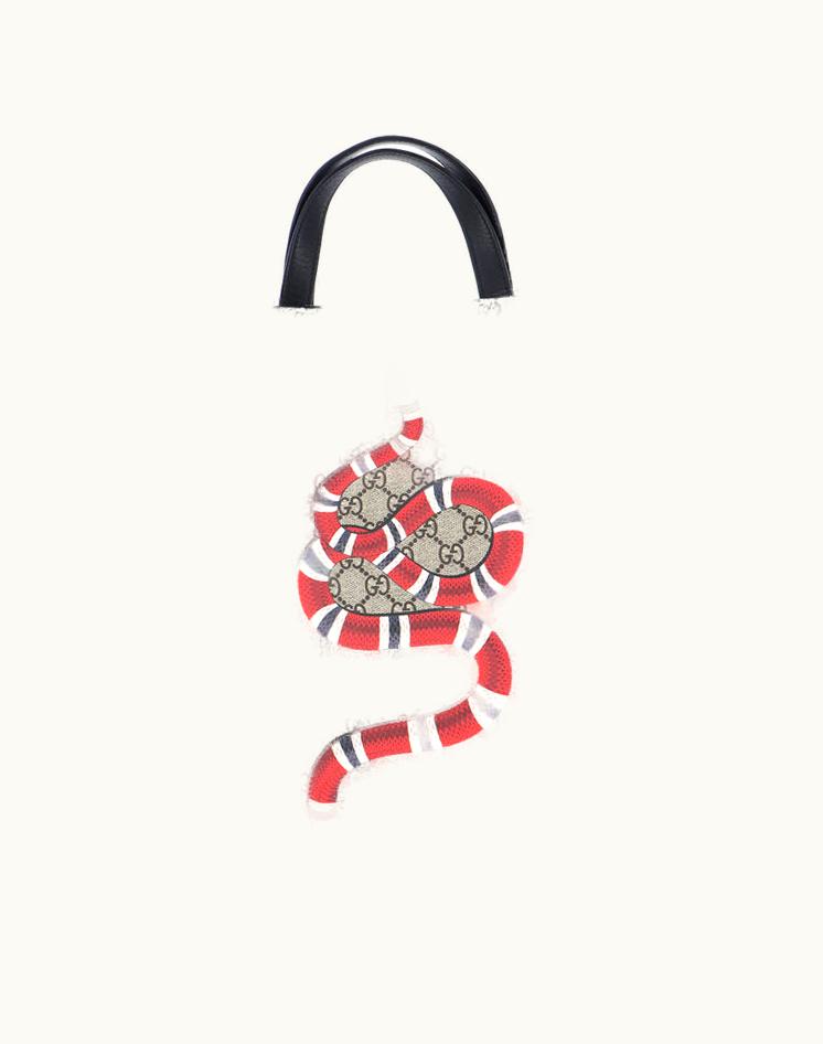 Gucci Gucci Convertible Soft Open Tote Printed GG Coated Canvas Tall