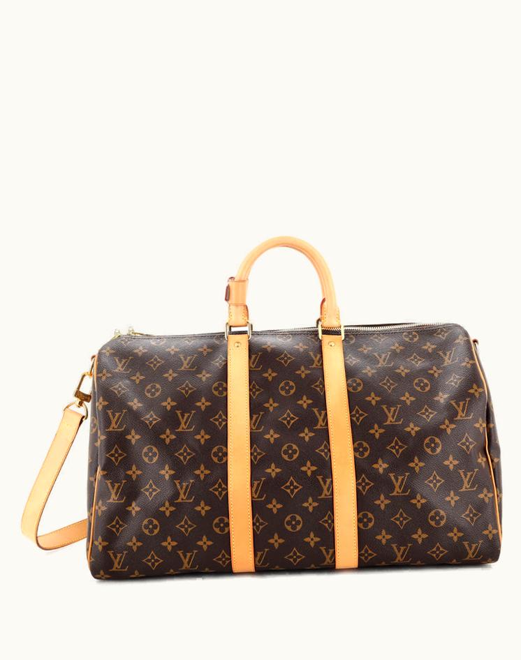 Louis Vuitton Louis Vuitton Keepall Bandouliere Bag Monogram Canvas 45 Brown