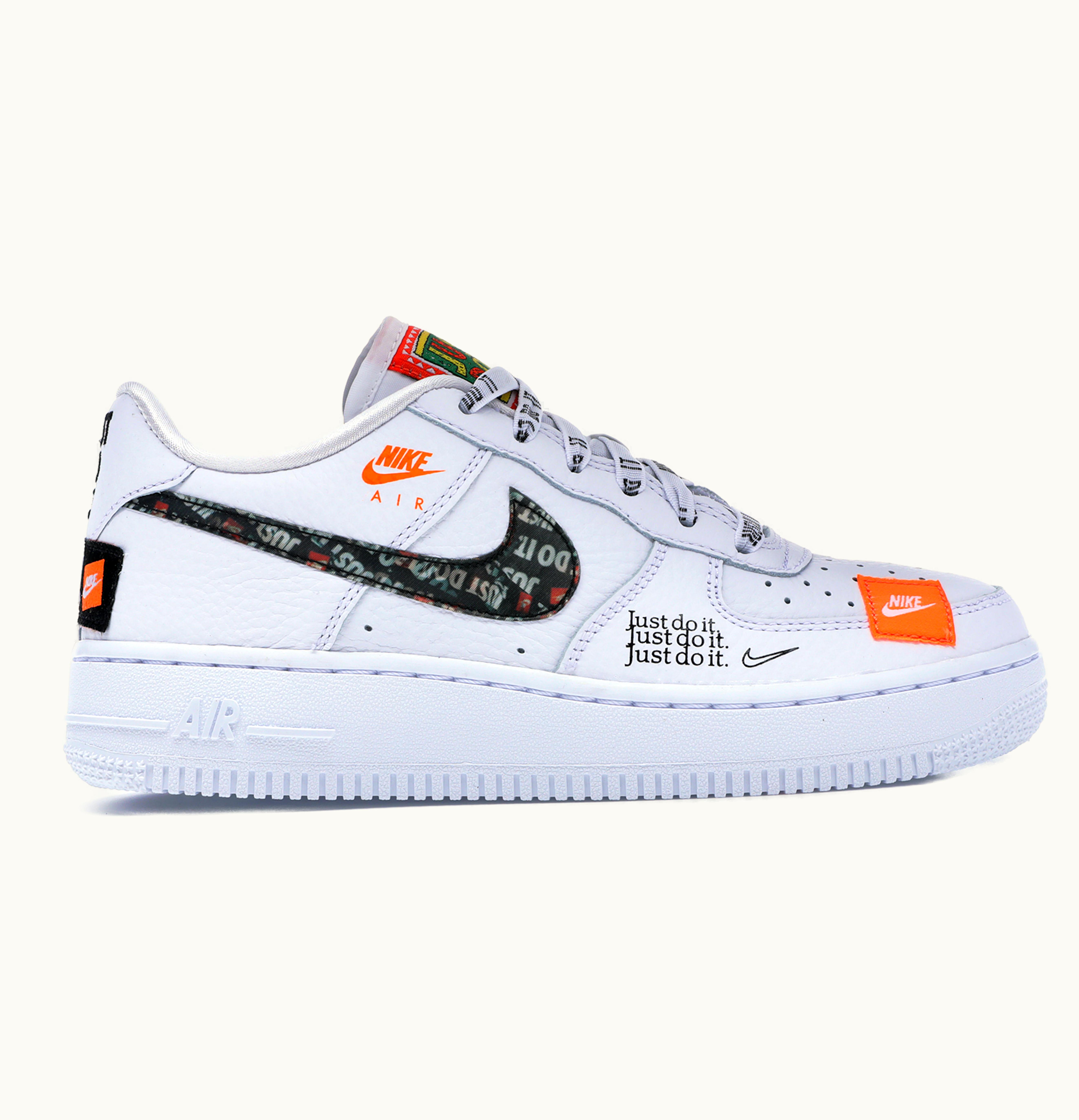 Nike Nike Air Force 1 Low Just Do It Pack White GS