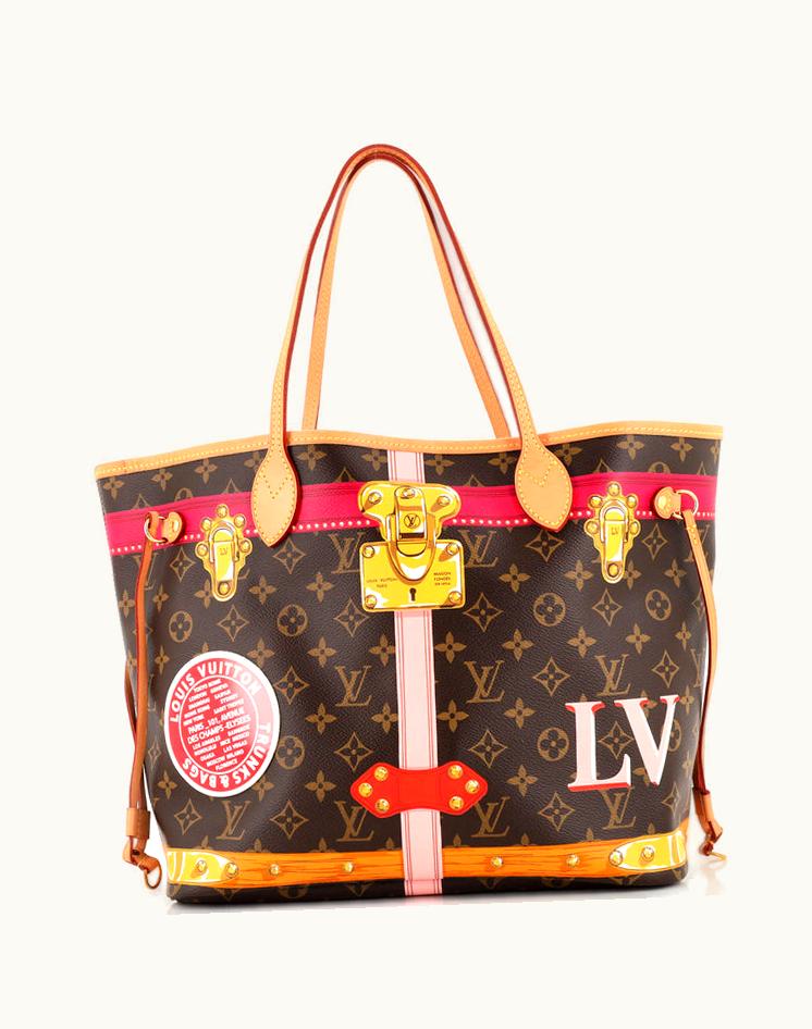 Louis Vuitton Louis Vuitton Neverfull NM Tote Limited Edition Summer Trunks Monogram Canvas MM