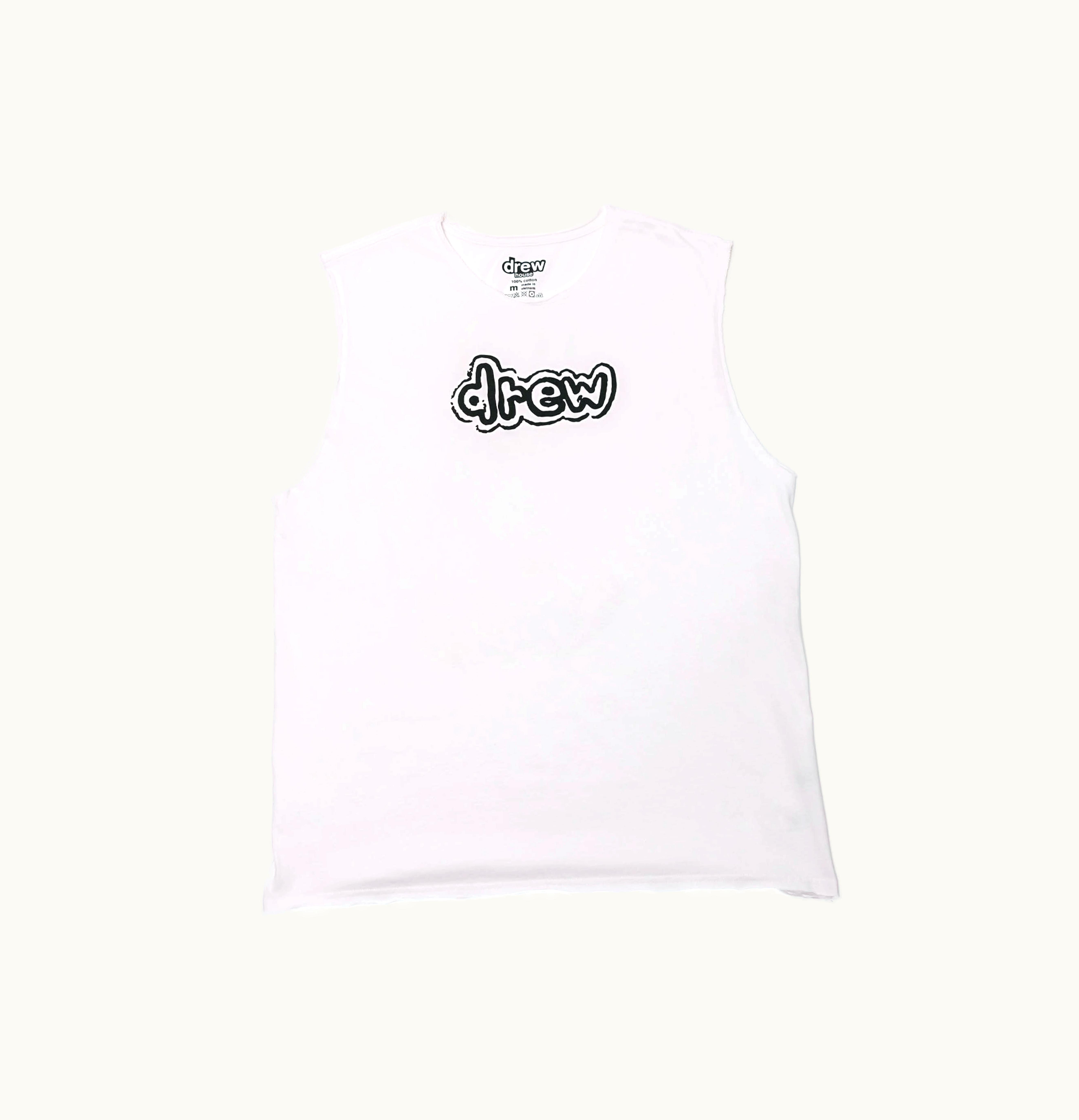 drew house drew house drew sleeveless tee white