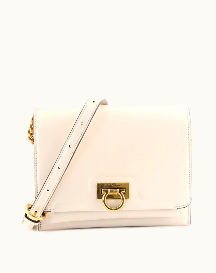 Salvatore Ferragamo Salvatore Ferragamo Trifolio Flap Bag Leather Small