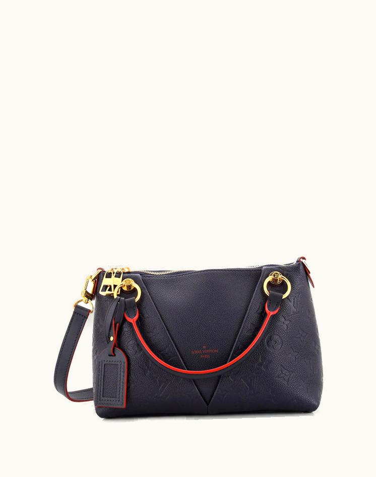 Louis Vuitton Louis Vuitton V Tote Monogram Empreinte Leather BB Blue