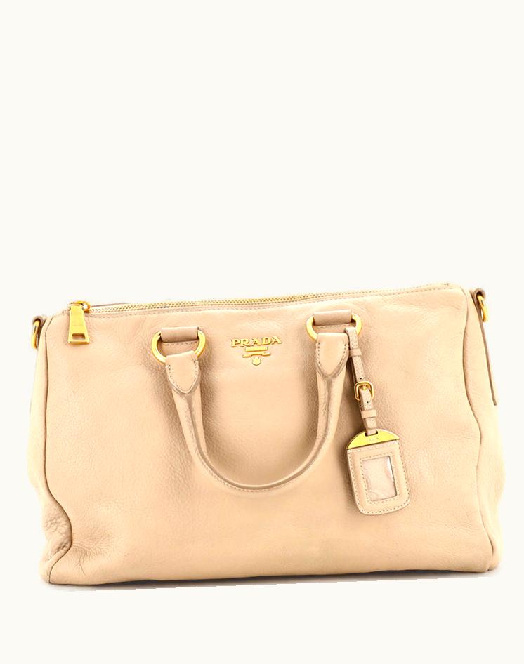 Prada Prada Convertible Boston Bag Vitello Daino Medium