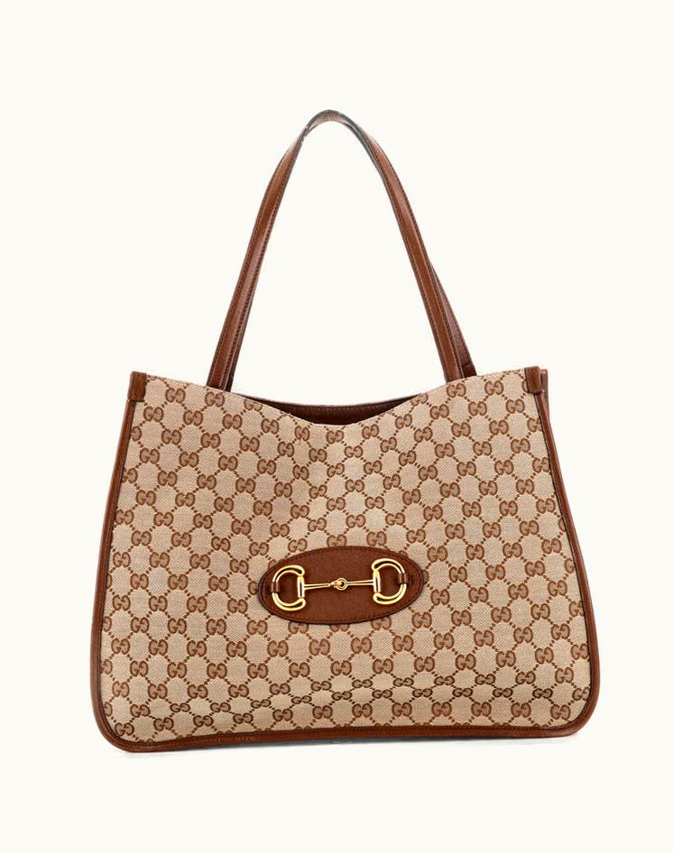 Gucci Gucci Horsebit 1955 Tote GG Canvas Medium