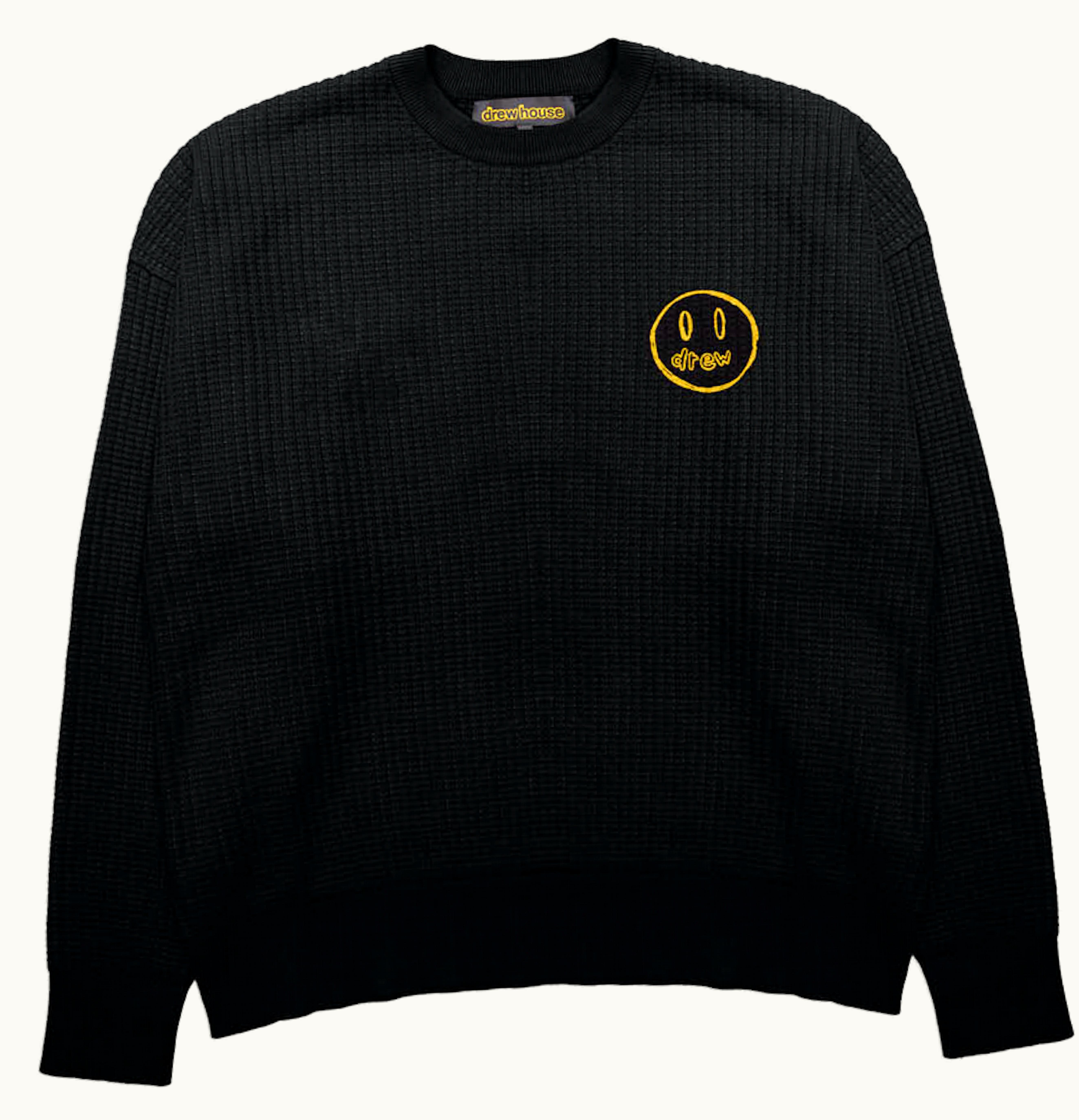 drew house drew house mascot waffle sweater black